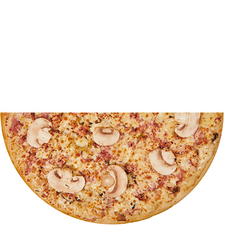 Пицца Ветчина и грибы Трио половинка